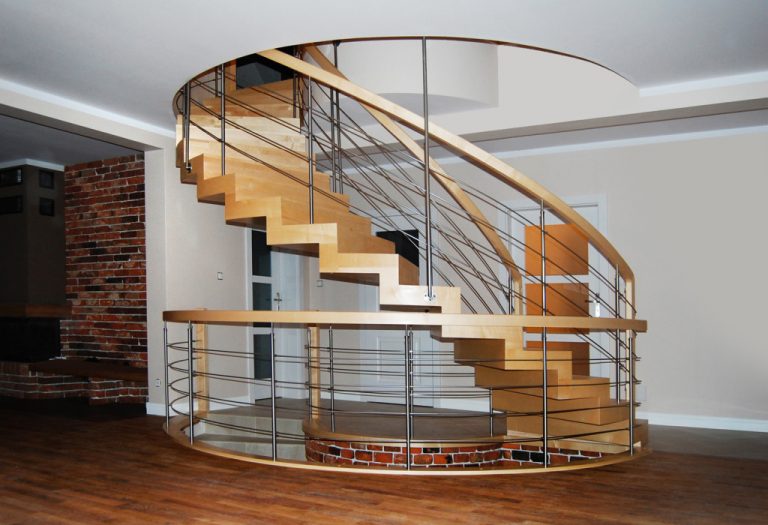 Doskonałej klasy nowoczesne schody zabiegowe drewniane